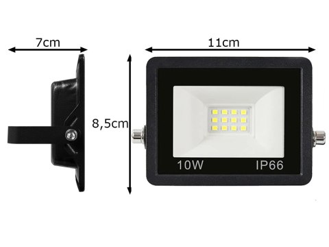 Naświetlacz halogen reflektor led 10w 6000k zewnętrzny wodoodporny ip66 Naświetlacz halogen reflektor led 10w 6000k zewnętrzny wodoodporny ip66