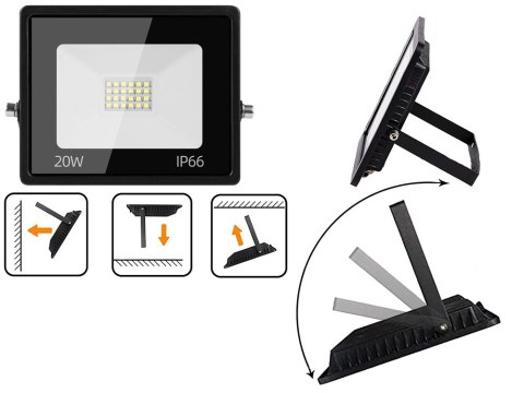 Naświetlacz halogen reflektor led 20w 6000k zewnętrzny wodoodporny ip66 Naświetlacz halogen reflektor led 20w 6000k zewnętrzny wodoodporny ip66