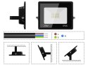 Naświetlacz halogen reflektor led 20w 6000k zewnętrzny wodoodporny ip66