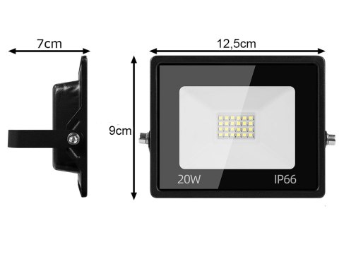 Naświetlacz halogen reflektor led 20w 6000k zewnętrzny wodoodporny ip66 Naświetlacz halogen reflektor led 20w 6000k zewnętrzny wodoodporny ip66