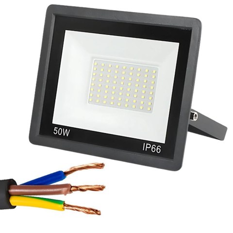 Naświetlacz halogen reflektor led 50w 6000k zewnętrzny wodoodporny ip66 Naświetlacz halogen reflektor led 50w 6000k zewnętrzny wodoodporny ip66