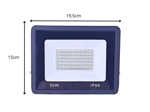 Naświetlacz halogen reflektor led 50w 6000k zewnętrzny wodoodporny ip66 Naświetlacz halogen reflektor led 50w 6000k zewnętrzny wodoodporny ip66