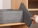 Organizer pojemnik tekstylny na bieliznę ubrania buty do szuflady szary