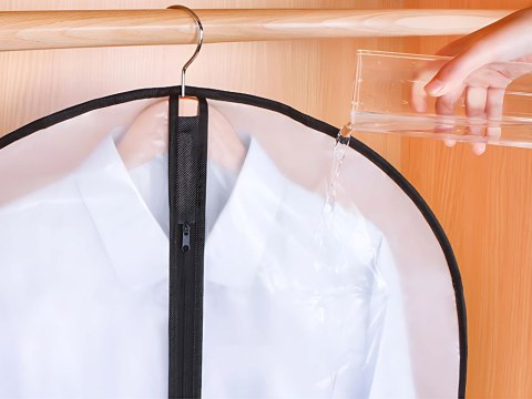 Pokrowiec na garnitur ubrania odzież płaszcz sukienkę duży 60x100cm suwak Pokrowiec na garnitur ubrania odzież płaszcz sukienkę duży 60x100cm suwak