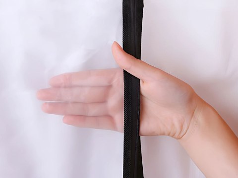 Pokrowiec na garnitur ubrania odzież płaszcz sukienkę duży 60x100cm suwak Pokrowiec na garnitur ubrania odzież płaszcz sukienkę duży 60x100cm suwak