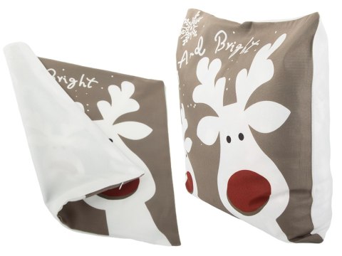 Poszewka świąteczna na poduszkę 45x45 na boże narodzenie renifer rudolf Poszewka świąteczna na poduszkę 45x45 na boże narodzenie renifer rudolf