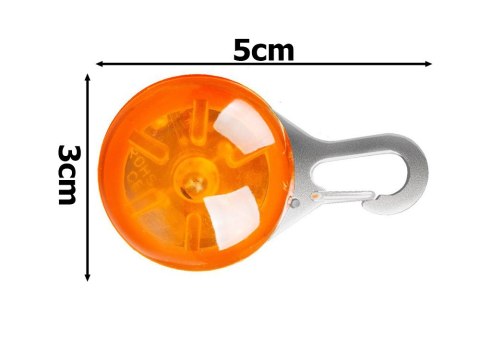 Świecąca lampka led na obrożę zawieszka dla psa kota światełko do obroży Świecąca lampka led na obrożę zawieszka dla psa kota światełko do obroży