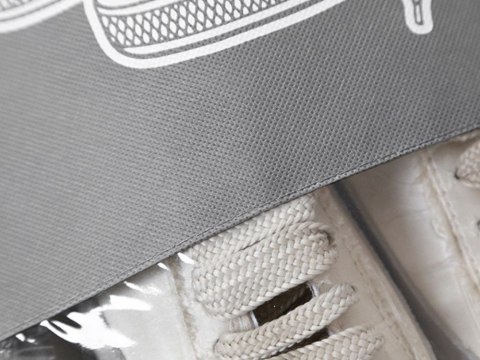 Worek etui na buty ubrania do przechowywania podróżny ze sznurkiem szary Worek etui na buty ubrania do przechowywania podróżny ze sznurkiem szary