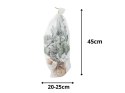 Choinka sztuczna śnieg mała 45cm ozdobna na biurko stół gęsta ośnieżona
