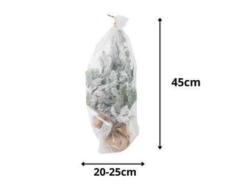 Choinka sztuczna śnieg mała 45cm ozdobna na biurko stół gęsta ośnieżona Choinka sztuczna śnieg mała 45cm ozdobna na biurko stół gęsta ośnieżona