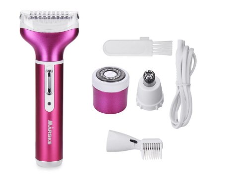 Depilator golarka damska do ciała nóg trymer 4w1 wymienne końcówki usb Depilator golarka damska do ciała nóg trymer 4w1 wymienne końcówki usb
