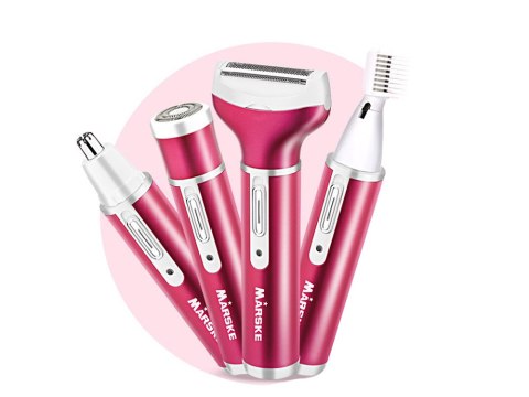 Depilator golarka damska do ciała nóg trymer 4w1 wymienne końcówki usb Depilator golarka damska do ciała nóg trymer 4w1 wymienne końcówki usb