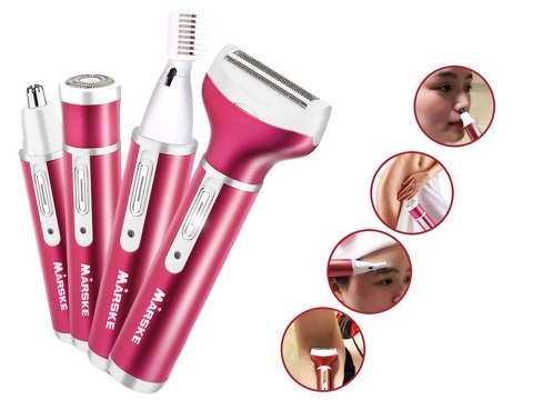 Depilator golarka damska do ciała nóg trymer 4w1 wymienne końcówki usb Depilator golarka damska do ciała nóg trymer 4w1 wymienne końcówki usb