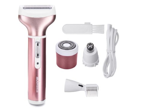 Depilator golarka damska do ciała nóg trymer 4w1 wymienne końcówki usb Depilator golarka damska do ciała nóg trymer 4w1 wymienne końcówki usb