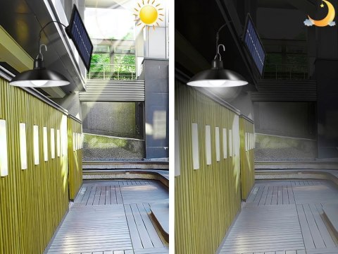 Lampa solarna led wisząca ogrodowa zewnętrzna z pilotem czujnik zmierzchu Lampa solarna led wisząca ogrodowa zewnętrzna z pilotem czujnik zmierzchu