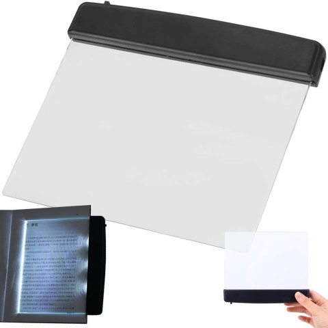 Lampka do czytania książek w nocy podświetlacz panel strona led przenośna Lampka do czytania książek w nocy podświetlacz panel strona led przenośna