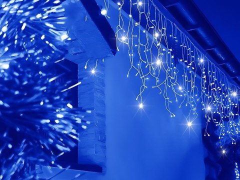 Lampki kurtyna świetlna girlanda świąteczna ozdoba 300 led zimna ip44 Lampki kurtyna świetlna girlanda świąteczna ozdoba 300 led zimna ip44