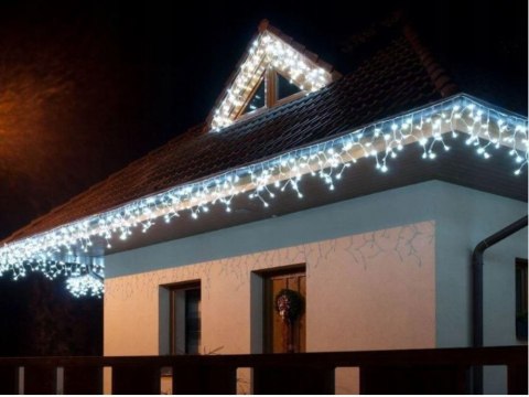Lampki kurtyna świetlna girlanda świąteczna ozdoba 300 led zimna ip44 Lampki kurtyna świetlna girlanda świąteczna ozdoba 300 led zimna ip44