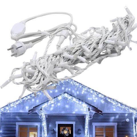 Lampki kurtyna świetlna girlanda świąteczna ozdoba 500 led zimna ip44 Lampki kurtyna świetlna girlanda świąteczna ozdoba 500 led zimna ip44