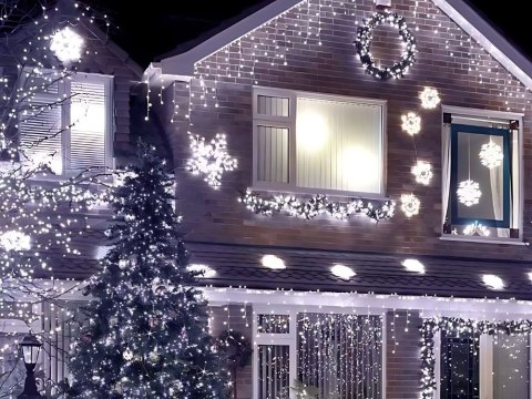Lampki kurtyna świetlna girlanda świąteczna ozdoba 500 led zimna ip44 Lampki kurtyna świetlna girlanda świąteczna ozdoba 500 led zimna ip44
