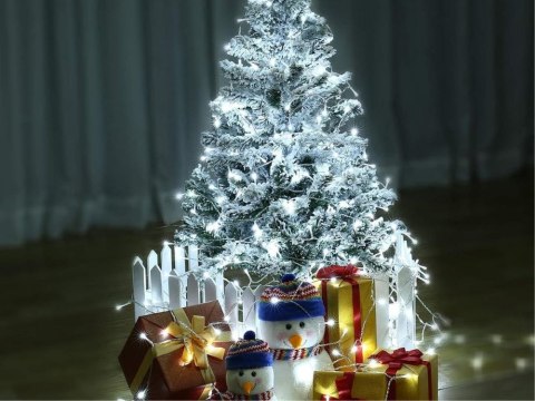 Lampki kurtyna świetlna girlanda świąteczna ozdoba 500 led zimna ip44 Lampki kurtyna świetlna girlanda świąteczna ozdoba 500 led zimna ip44