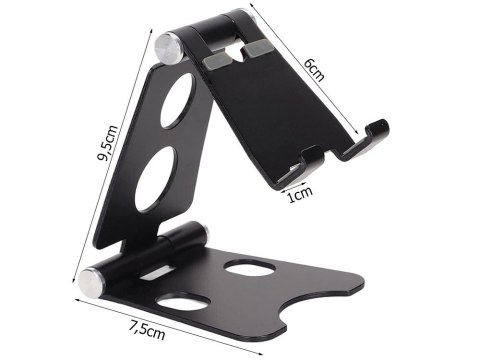 Podstawka pod na telefon tablet uchwyt stojak metalowy antypoślizgowy Podstawka pod na telefon tablet uchwyt stojak metalowy antypoślizgowy