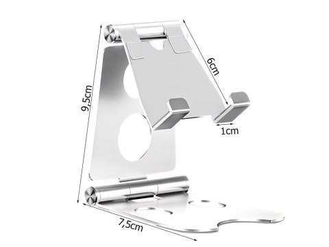 Podstawka pod na telefon tablet uchwyt stojak metalowy antypoślizgowy Podstawka pod na telefon tablet uchwyt stojak metalowy antypoślizgowy