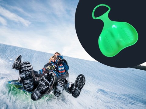 Sanki plastikowe jabłuszko ślizgacz do zjeżdżania ślizg na śnieg duże Sanki plastikowe jabłuszko ślizgacz do zjeżdżania ślizg na śnieg duże