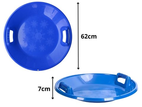 Sanki plastikowe talerz ślizg slizgacz zjazdowy na śnieg okrągłe duże 62cm Sanki plastikowe talerz ślizg slizgacz zjazdowy na śnieg okrągłe duże 62cm