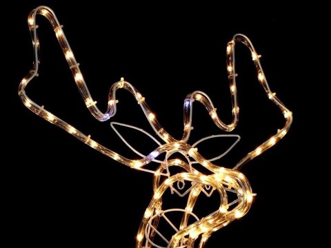 Świecący renifer 216 led świąteczna ozdoba duży ogrodowy z ruchomą głową Świecący renifer 216 led świąteczna ozdoba duży ogrodowy z ruchomą głową