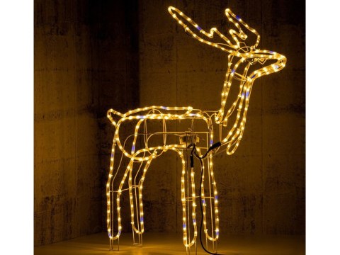 Świecący renifer 216 led świąteczna ozdoba duży ogrodowy z ruchomą głową Świecący renifer 216 led świąteczna ozdoba duży ogrodowy z ruchomą głową