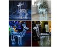 Świecący renifer 216 led świąteczna ozdoba z ruchomą głową duży ogrodowy