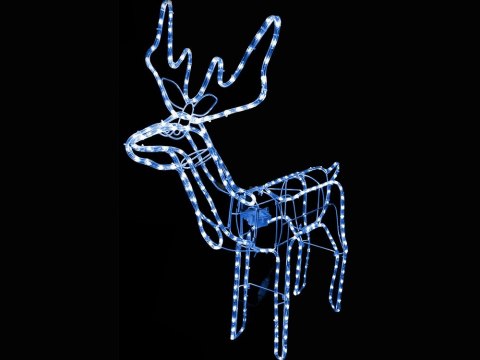 Świecący renifer 216 led świąteczna ozdoba z ruchomą głową duży ogrodowy Świecący renifer 216 led świąteczna ozdoba z ruchomą głową duży ogrodowy