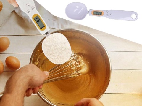 Waga kuchenna łyżka elektroniczna lcd cyfrowa prcyzyjna do ręczna 500g Waga kuchenna łyżka elektroniczna lcd cyfrowa prcyzyjna do ręczna 500g