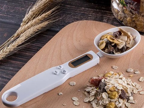 Waga kuchenna łyżka elektroniczna lcd cyfrowa prcyzyjna do ręczna 500g Waga kuchenna łyżka elektroniczna lcd cyfrowa prcyzyjna do ręczna 500g