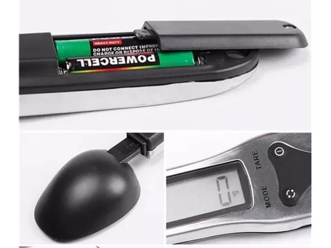 Waga kuchenna łyżka elektroniczna lcd cyfrowa prcyzyjna do ręczna 500g Waga kuchenna łyżka elektroniczna lcd cyfrowa prcyzyjna do ręczna 500g