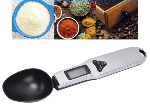 Waga kuchenna łyżka elektroniczna lcd cyfrowa prcyzyjna do ręczna 500g Waga kuchenna łyżka elektroniczna lcd cyfrowa prcyzyjna do ręczna 500g