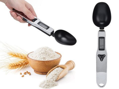Waga kuchenna łyżka elektroniczna lcd cyfrowa prcyzyjna do ręczna 500g Waga kuchenna łyżka elektroniczna lcd cyfrowa prcyzyjna do ręczna 500g