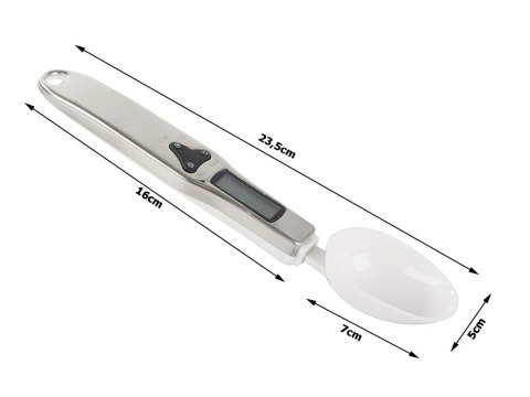Waga kuchenna łyżka elektroniczna lcd cyfrowa precyzyjna ręczna 500g Waga kuchenna łyżka elektroniczna lcd cyfrowa precyzyjna ręczna 500g