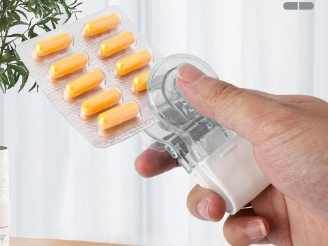 Wyciskacz do pigułek tabletek leków do wyciskania z opakowań podręczny Wyciskacz do pigułek tabletek leków do wyciskania z opakowań podręczny
