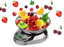Elektroniczna waga kuchenna z misą 5kg/1g cyfrowa precyzyjna metalowa