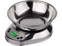 Elektroniczna waga kuchenna z misą 5kg/1g cyfrowa precyzyjna metalowa