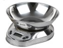 Elektroniczna waga kuchenna z misą 5kg/1g cyfrowa precyzyjna metalowa