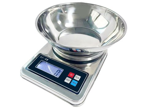 Elektroniczna waga kuchenna z misą 5kg/1g cyfrowa precyzyjna metalowa Elektroniczna waga kuchenna z misą 5kg/1g cyfrowa precyzyjna metalowa