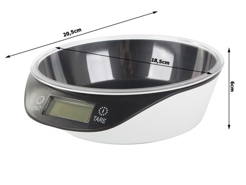Elektroniczna waga kuchenna z wyjmowana misą 5kg/1g cyfrowa precyzyjna Elektroniczna waga kuchenna z wyjmowana misą 5kg/1g cyfrowa precyzyjna