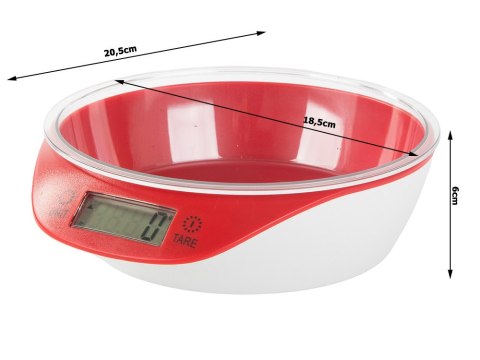 Elektroniczna waga kuchenna z wyjmowana misą 5kg/1g cyfrowa precyzyjna Elektroniczna waga kuchenna z wyjmowana misą 5kg/1g cyfrowa precyzyjna