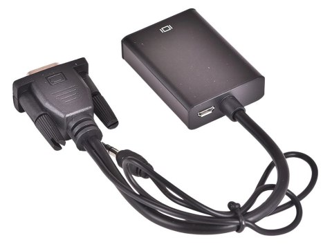 Kabel adapter konwerter vga-hdmi full hd d-sub z jack 3.5 i usb Kabel adapter konwerter vga-hdmi full hd d-sub z jack 3.5 i usb