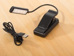 Lampka do czytania książek usb lampka nocna z klipsem zdrowa dla oczu 9 led