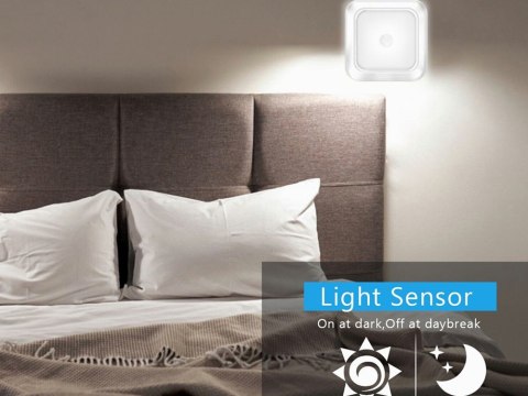 Lampka samoprzylepna z czujnikiem ruchu nocna na schody podszafkowa led Lampka samoprzylepna z czujnikiem ruchu nocna na schody podszafkowa led