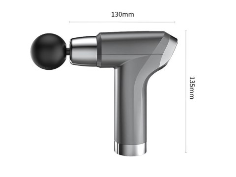 Pistolet do masażu masażer do pleców ciała mocny 4 końcówki massage gun Pistolet do masażu masażer do pleców ciała mocny 4 końcówki massage gun